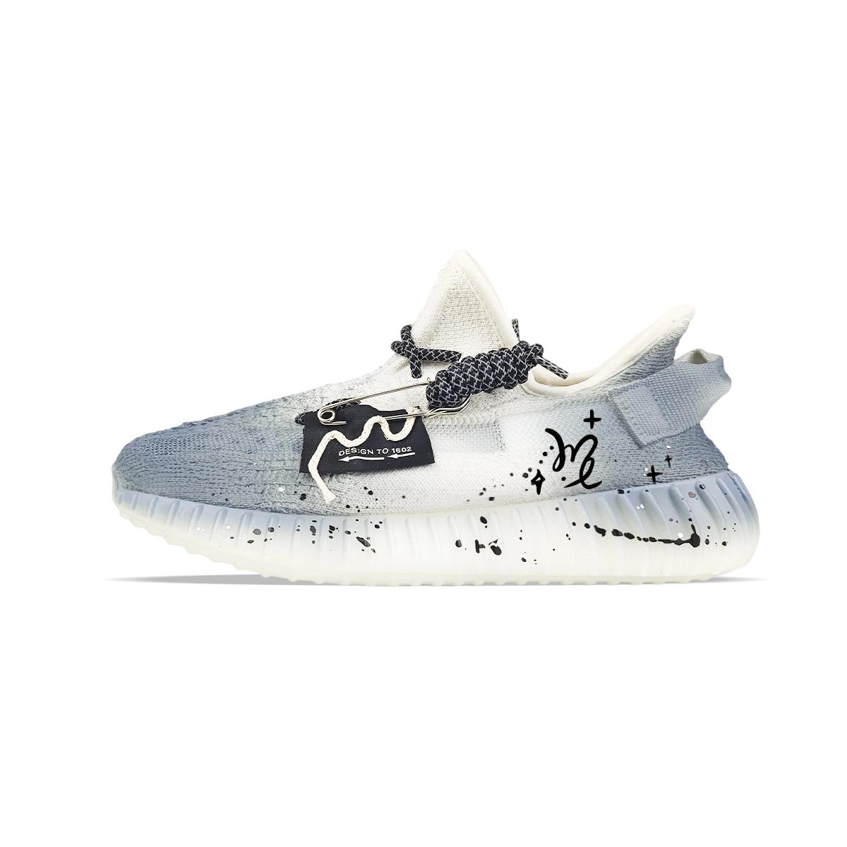

Adidas Originals Yeezy Boost 350 V2 Abrasion Resistant Abrasion Resistant Low top Casual Shoes Unisex White Blue HQ6316(Team373-) 36⅔