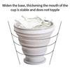 Outdoor Silicone Folding Cup with Lid: Portable for Camping, Hiking & Travel
