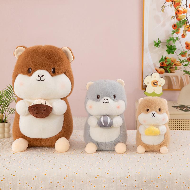 Foodie murmeldjur plyschleksak docka söt prydnadskudde hamsterdocka pojke och flicka födelsedagspresent