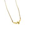 Wings Baby Personality Minimalist Furnace Real Gold Necklace Female Collarbone Chain With