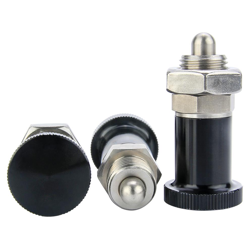 1 Stück Einpressbarer Kugeliger Federdruckbolzen KST214 Edelstahlfeder Selbstsichernder Knopf Rückstellknopf Federdruckbolzen Indexierbolzen