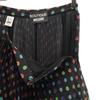 MOSCHINO BOUTIQUE Overall Handle Midi Length Pleated Skirt 38 Black Women Used