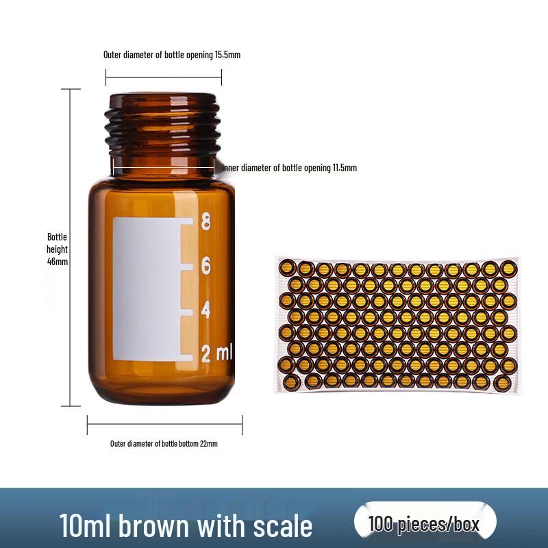 

10ml Brown Graduated Sample Vials