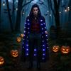 With Oversized Hood LED Halloween Hooded Cloak Vintage Vintage Hooded Cape Cosplay Costume