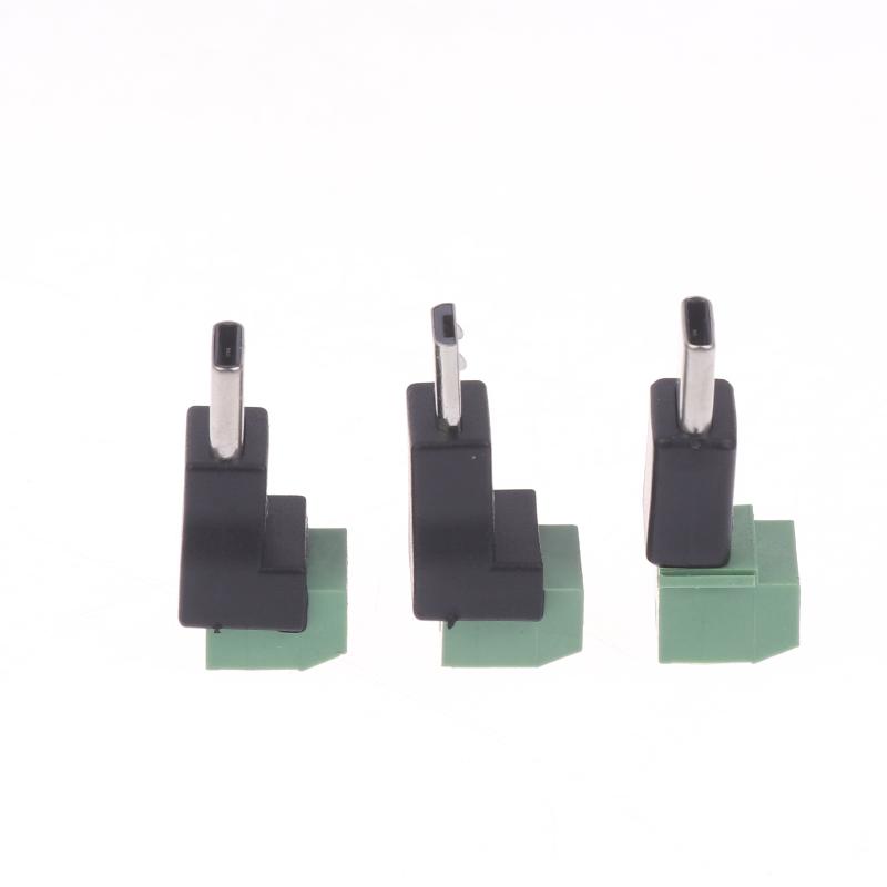 1/3Pcs 5V Solderless Green Charging Adapter Type C/Micro Male To 2 Pin For Toy Intelligent Devices Phone And Computer
