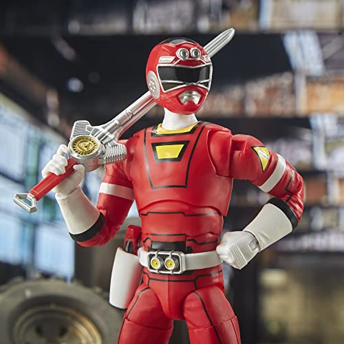 Power Rangers Lightning Collection Turbo Red Ranger 6-inch Premium Collectible Action Figure Toy with Accessories, Ages 4 and Up