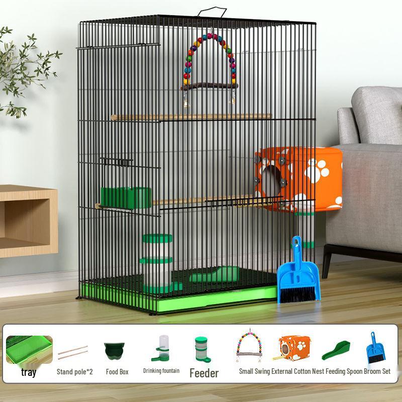 Large Parrot & Bird Cage for Budgies, Peonies, Wrens, Starlings & More