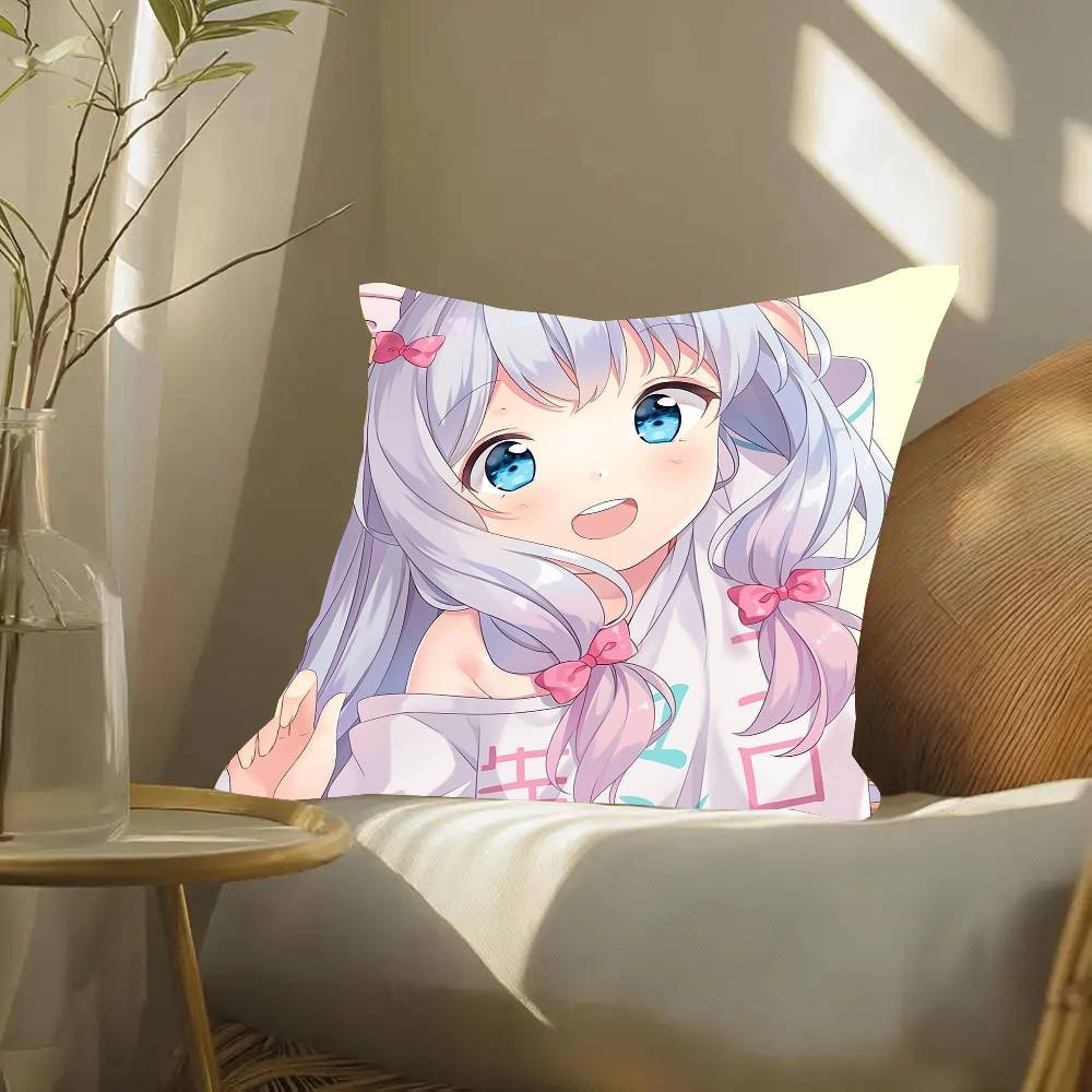 Anime Eromanga Sensei Pillow Case Fashion Square Pillowcase Bedroom Sofa Room Ins Decoration Leisure