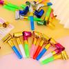 Colorful Blowing Dragon Whistle 5/10/15/20PCS Plastic Blowing Roll Whistles Mix Multi-colored Tongue Whistles Cheering Props ZYF