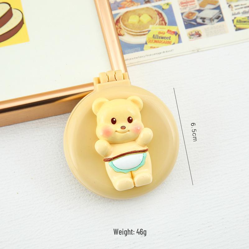 Мини расческа-медвежонок: Милая, Мягкая, Портативная расческа-подушка для девочек