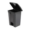 Poubelle de Cuisine - JANTEX - 45 Litres - Pédale - Polypropylène - Noir