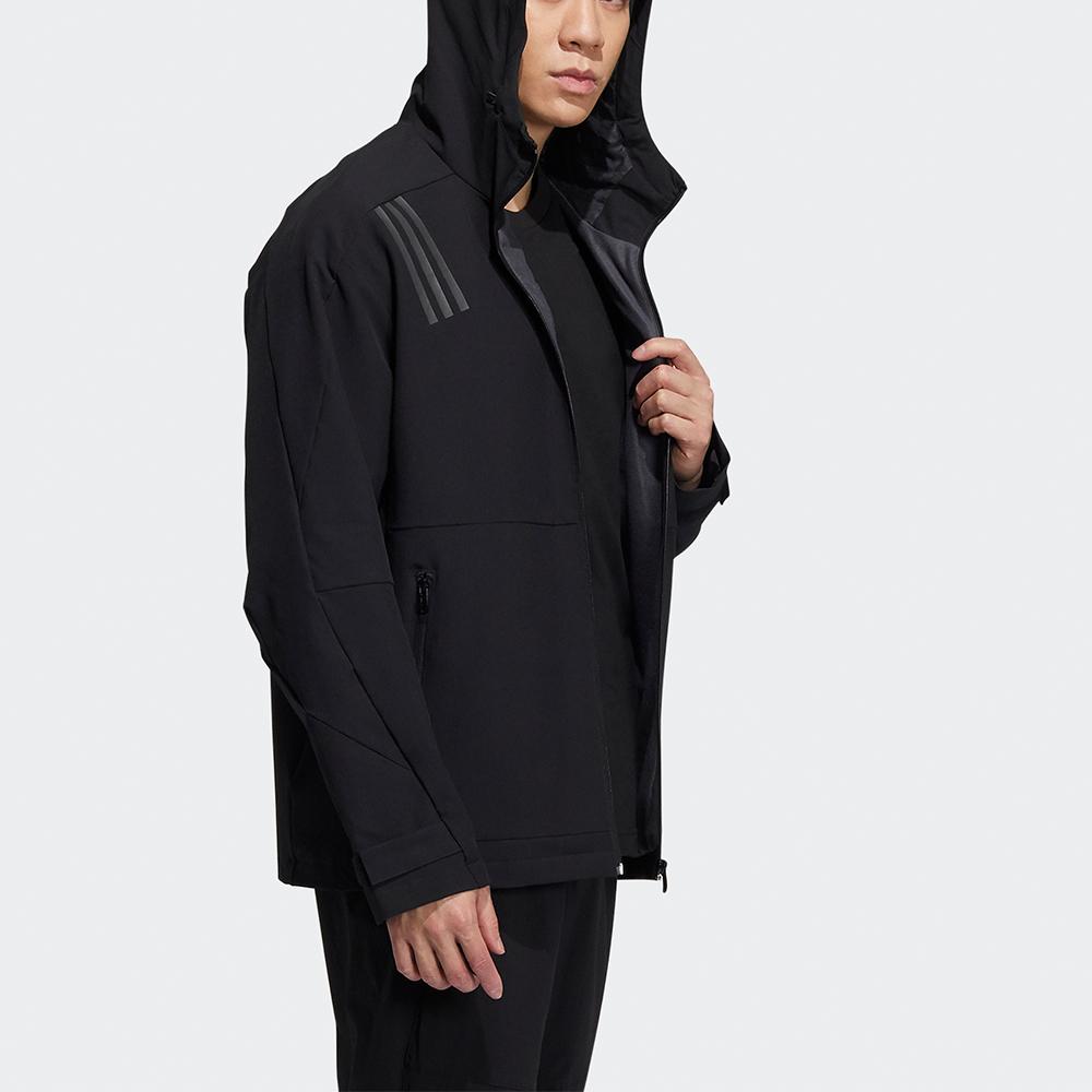 Adidas Wv Multicolor Jacket With Logo Print And Three Stripes Men Jacket Black H39264