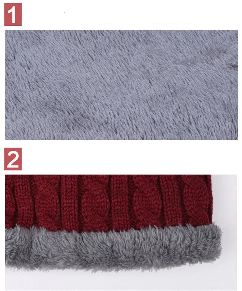 Herren einfarbig weich gestrickt Ring-Schleifenkragen Schal Winter dick Plüsch Wolle Lätzchen Männlich warm Snood Kurze Schals Kreis Halstuch