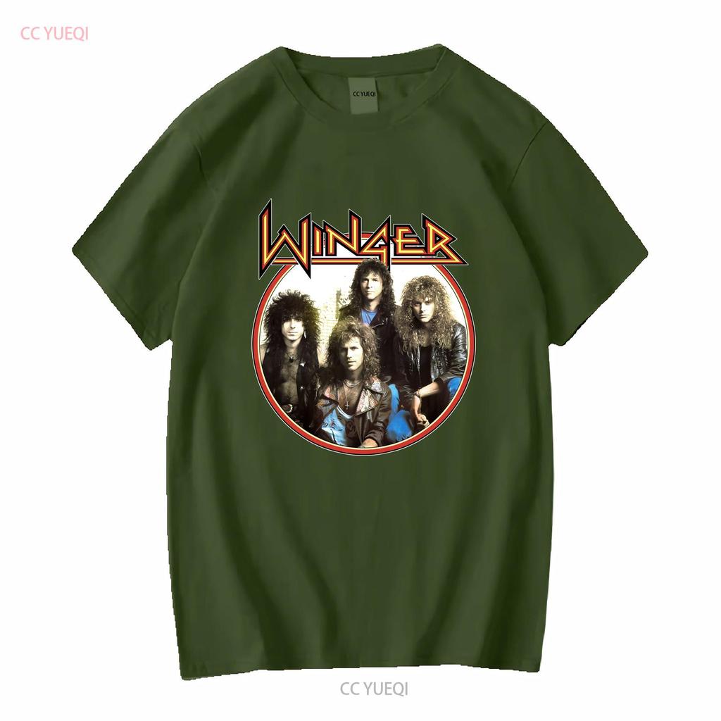 Winger Band CONCERT Rock Music T Shirt Cotton All Size AL173 vintage Washed fashion Breathable Soft Stretched Slightly