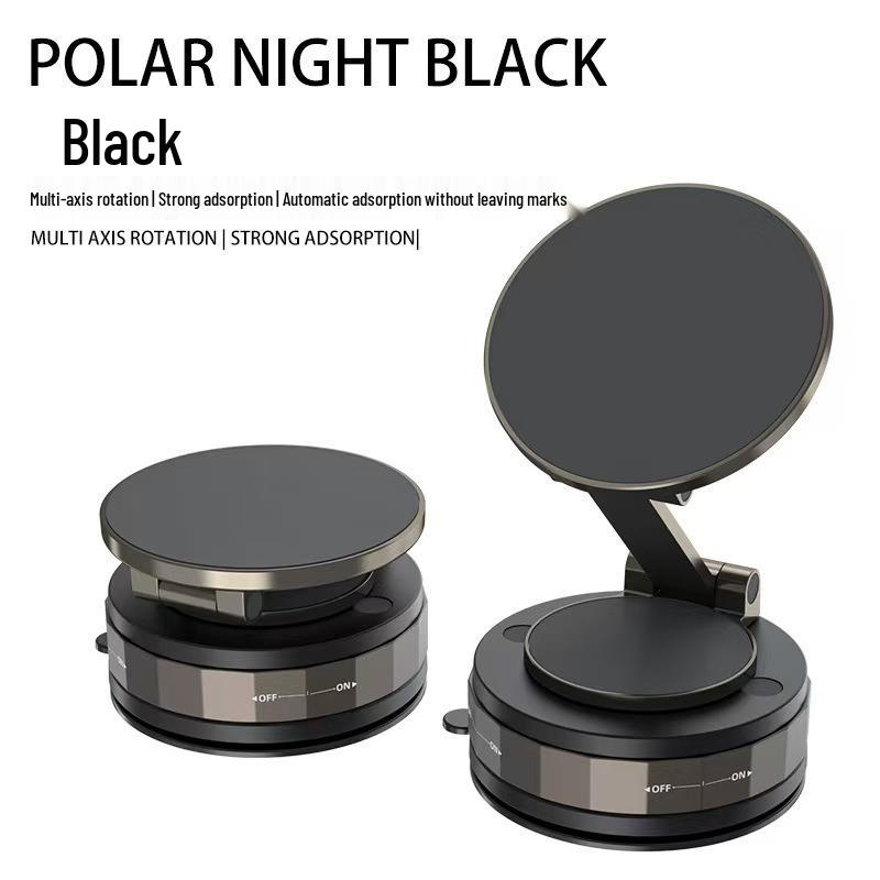 Magnetic Suction Cup Rotating Phone Holder with Silicone Grip for Car