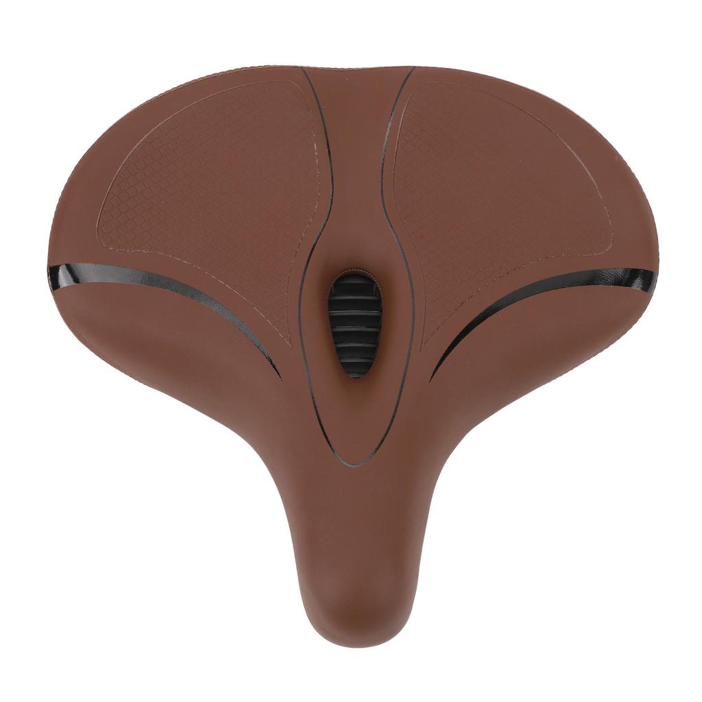 Bike Saddle Oversizd Memory Foam Artificial Leather Hollow Breathable Dual Shock Absorbing Bike