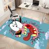 Courage the Cowardly Dog2 Printed Absorbent Washable Carpet, Non-Slip Bathroom Mats, Kitchen Rugs, Yoga Mat,Living Room Entrance, Camping Picnic Rugs