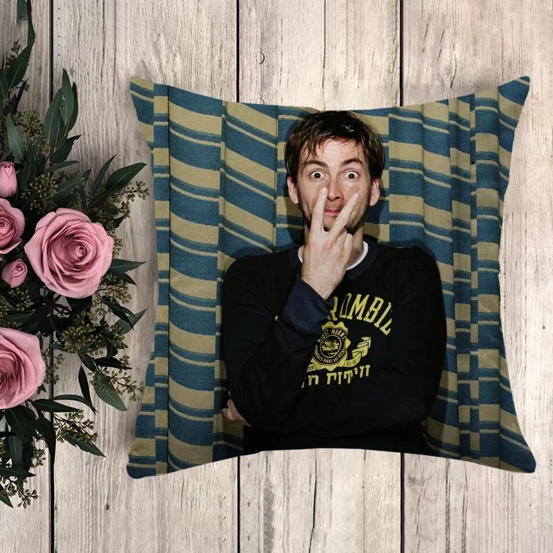 Anime Pillow David Tennant Cushion Cover X Decorative Pillowcases For Pillows X Pillowcase Car Decoration Fall Decor