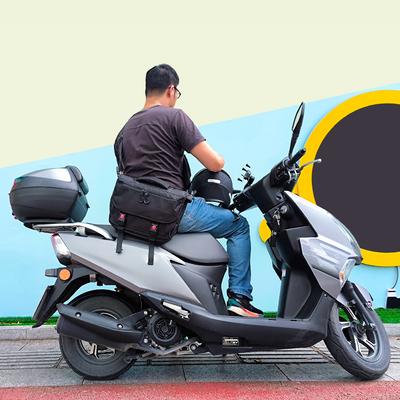 Borsa Messenger da Uomo, Borsa a Spalla per Laptop da 14 Pollici Impermeabile Borsa a Tracolla per Viaggi in Moto,