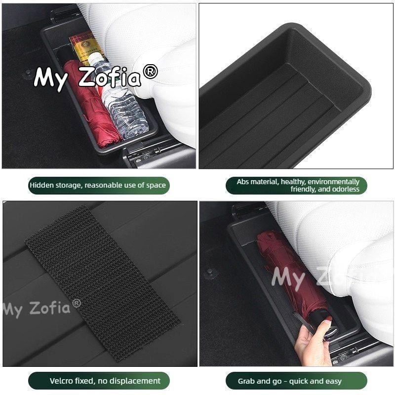 For Geely Galaxy M9 2026 2027 Under‑seat Storage Box for Car Interior Auto Under‑Seat Hidden Space Storage Container Accessories