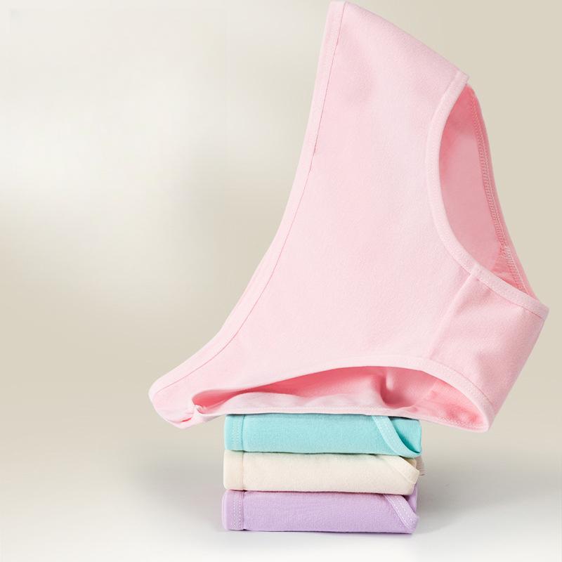 Cotton Crotch Panties for Women Low Waist Girls Cute Brief Solid Color Breathable Underwear