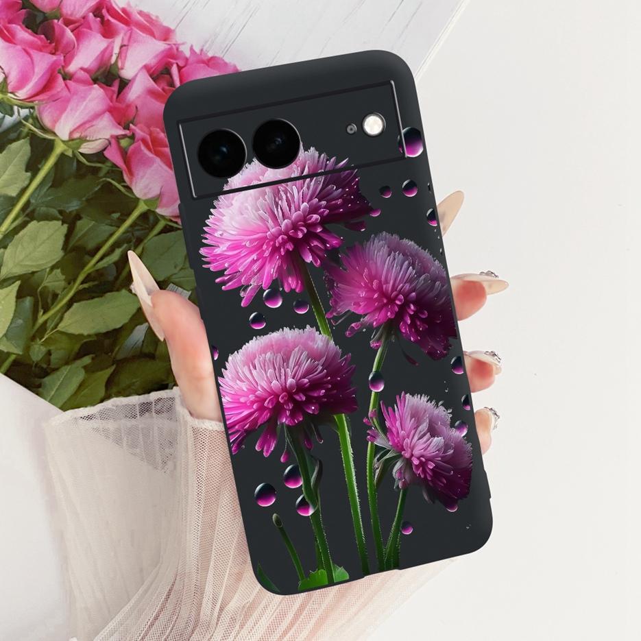 For Google Pixel 7A Case Pixel7 Pro Luxury Flower Butterfly Painted Cover Soft Silicone Case For Google Pixel 7 Pro Pixel7A Bags