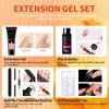 21 Colors Poly Gel Nail Extension Kit Full Tools Set with LED Nail Lamp CPSR Certified DIY Manicure