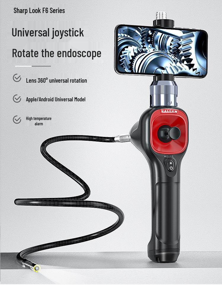 RALCAM High-Temperature Resistant 360° Rotating Auto Repair Industrial Endoscope