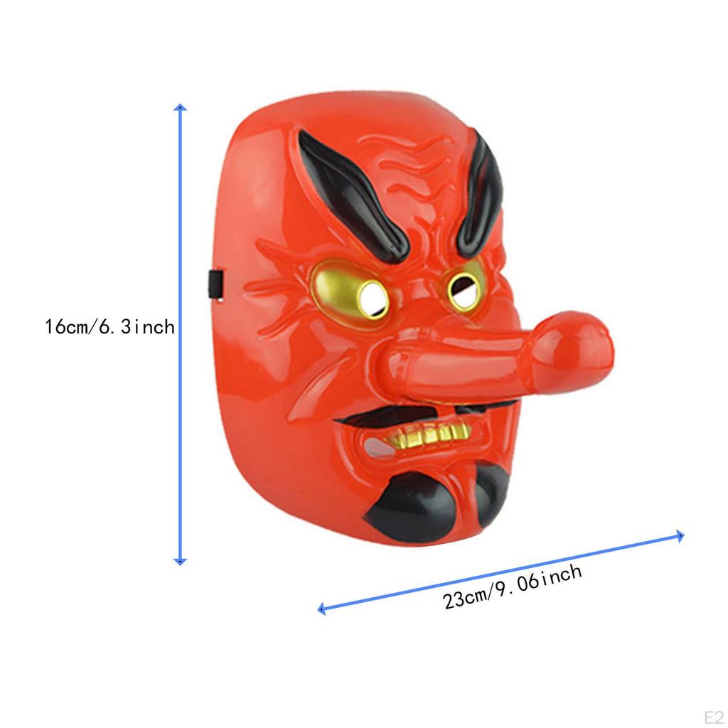 Japanese Tengu Mask Cosplay Props for Stage Performance Dressing Up Carnival