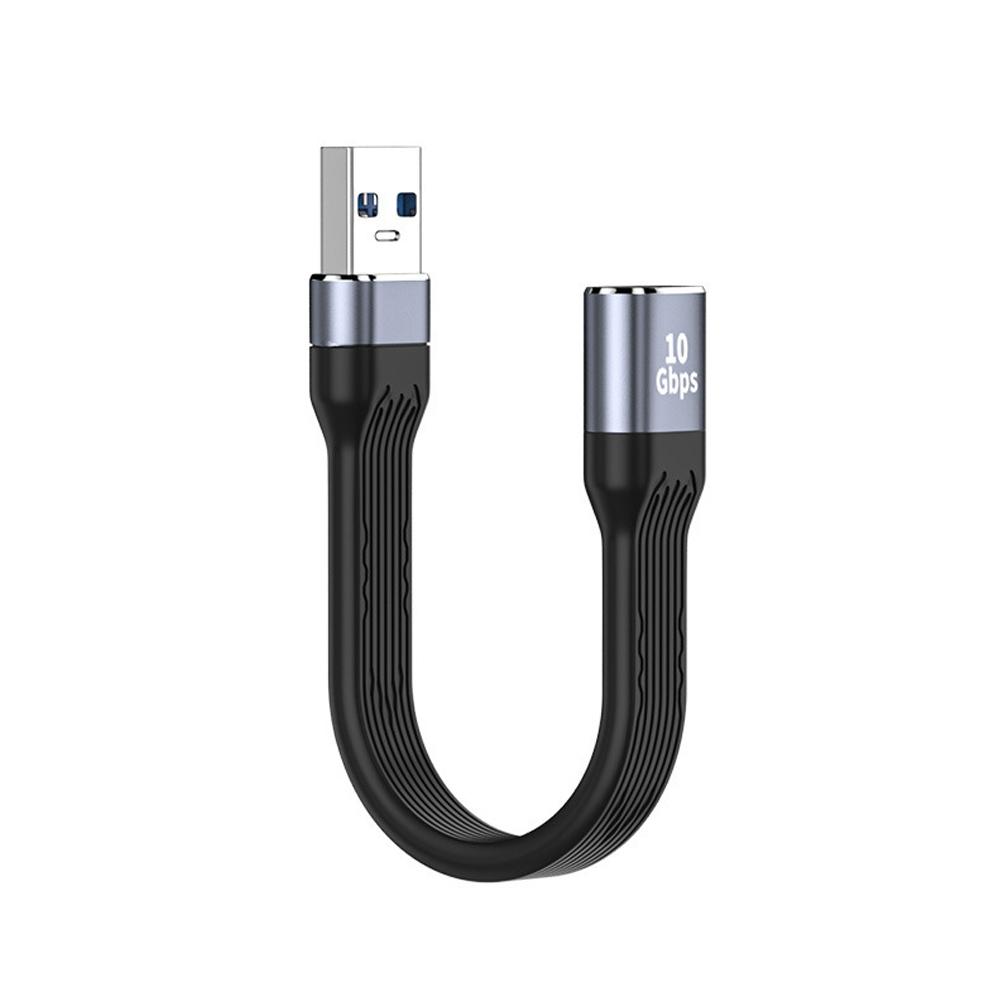 USB A to Type C PD fast charging USB3.1 high-speed hard drive 10Gbps transmission 13CM charging ultra-short portable data cable