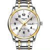 Men's Luminous Dual-Calendar Waterproof Fashion Watch with Alloy Steel Band