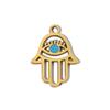 3pcs/Lot Enamel Hamsa Hand DIY Earrings Charms Heart Eye Neaclace Pendant Stainless Steel 14K Gold Color Jewelry Accessory
