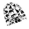 2D Flat Printing Tuxedo Cats Urban-Inspired Adult Beanie Fits Well with Layered Looks Morning Coffee Walks Or Creative Spaces with Artistic Vibes