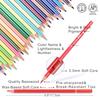 HIFORNY 75-Piece Colored Pencil Set for Adults, 72 Colored Pencils with Extras, Artist Soft Core, Vibrant Colors, for Adults, Beginners, and Kids