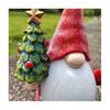 Gnome Holding Christmas Tree Ornaments Garden Microlandscape Decor Resin Crafts Santa Claus Statue Christmas Home Decoration