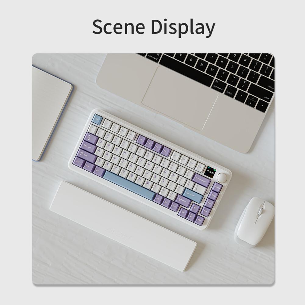 Gaming Keyboard Wrist Rest Pad Ergonometric Memory Foam Anti-Slip Rubber Stable Base Palm Rest 81 Keys Keyboard Hand Support