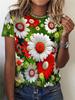 Summer Flower Bird 3D Print T-shirts Women Streetwear Harajuku Casual Fashion Y2k Short Sleeve T Shirt O-neck Tees Tops Clothing