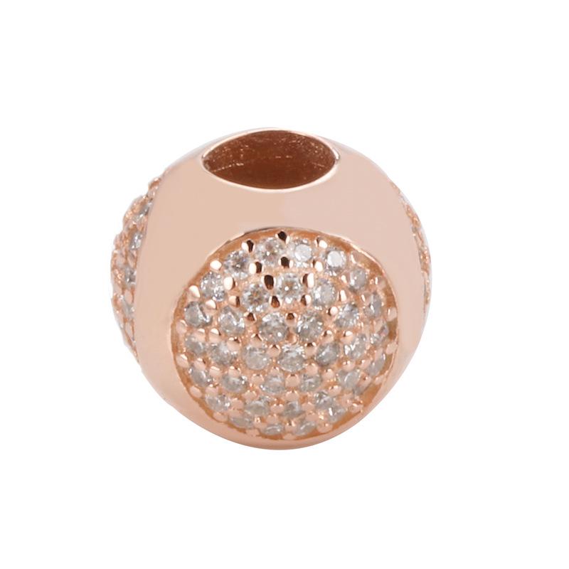 S925 Sterling Silver Shiny Water Drop Beads for DIY Bracelets