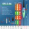 ONLYOU Spiral Tail Eye-catching Induction Electronic Fish Float Luminous Intelligent Float Outdoor Lake Reservoir Pond Ice Fishing Float 2/4pcs/set