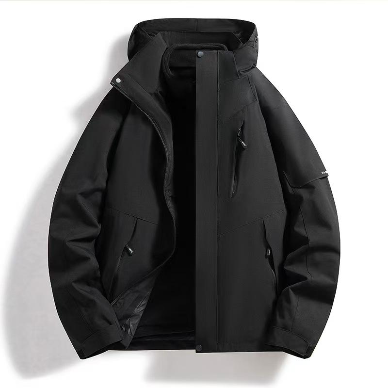 Unisex 3-in-1 Detachable Waterproof Fleece Mountain Jacket