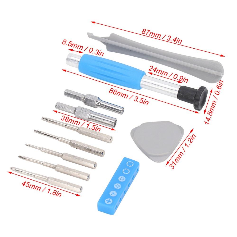 10 PCS T8 and T6 Torx Security Bits Torx Security Screwdriver Set  For Cartridges