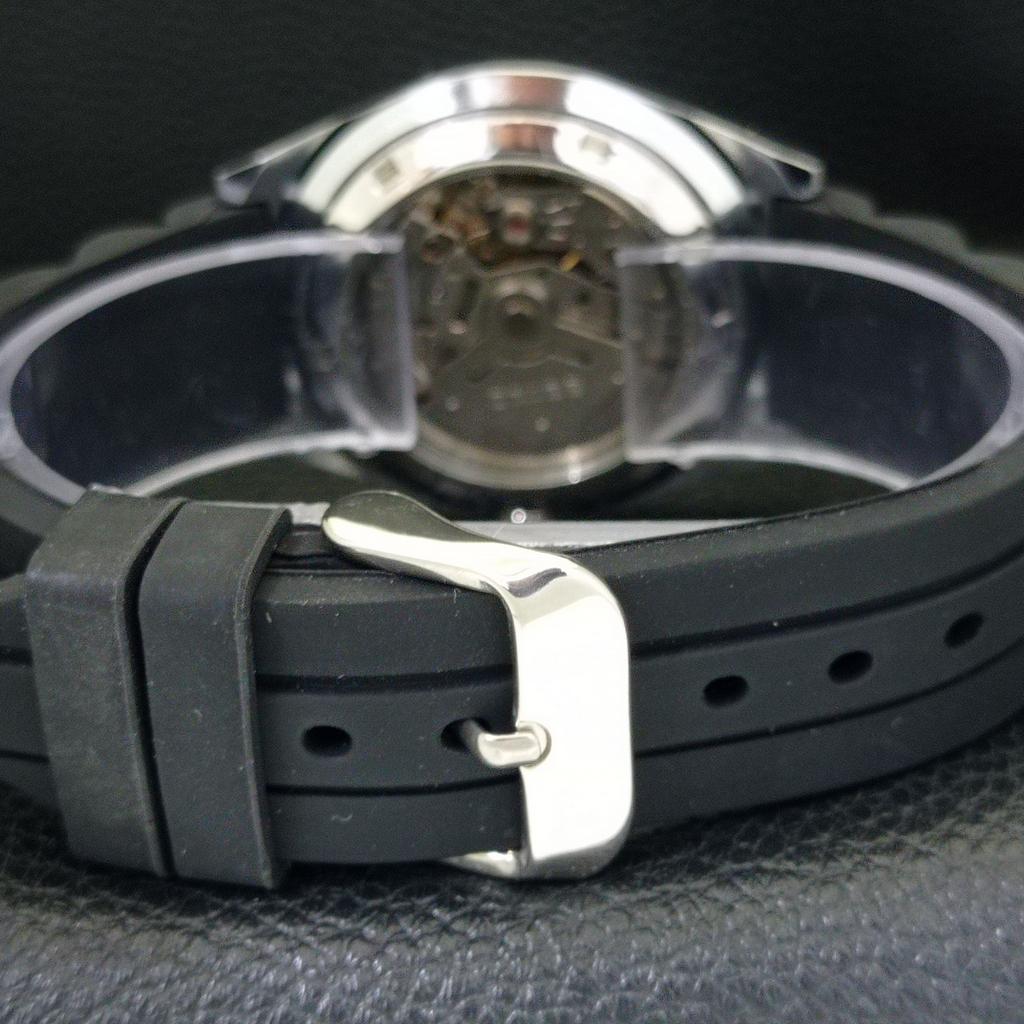 SEIKO 5 AUTOMATIC VINTAGE REFURBISHED 6309A JAPAN MENS BLACK WATCH a440782-4 Sk-a440782