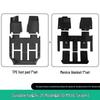 Eco-friendly TPE Car Mats Set for 2024-2025 AITO M9: Orange Floor, Seat Back, and Trunk Mats