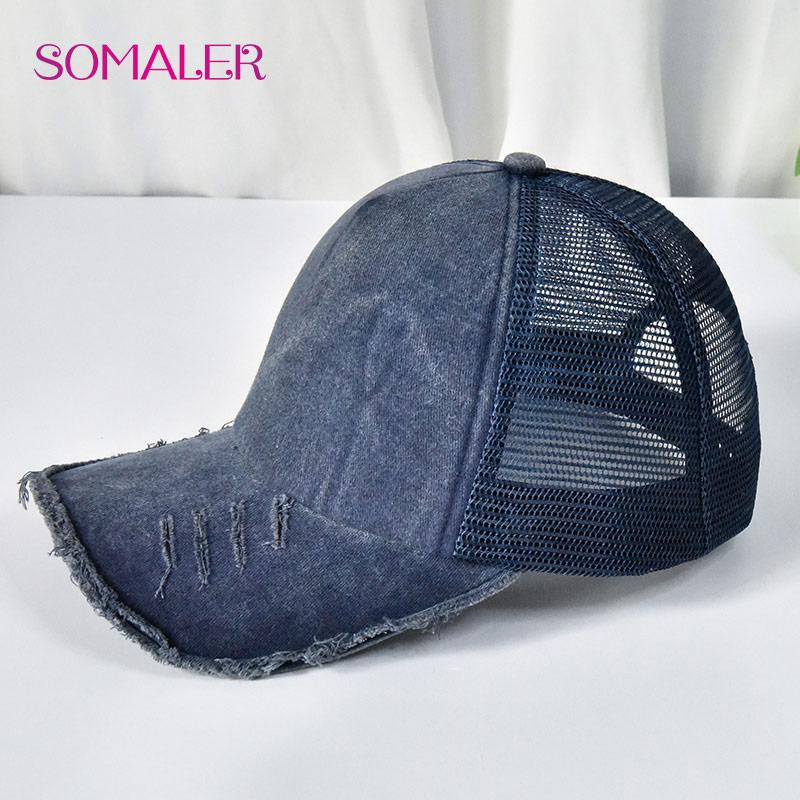 Unisex Sommer Baseballkappen mit Netzrücken Outdoor Einfarbig Retro Baseballkappe für Damen Vintage Sport Schirmmützen für Teenager