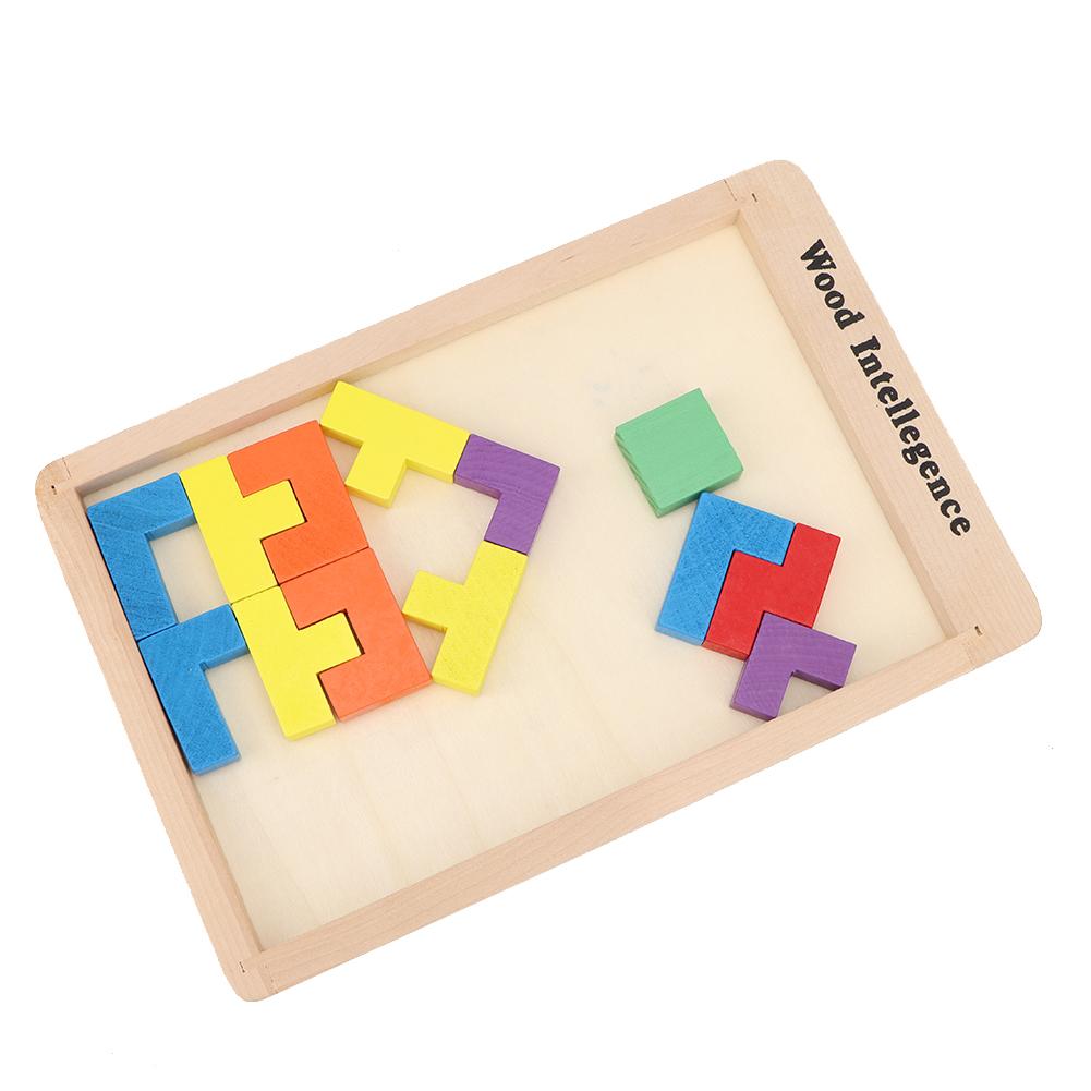 Wooden Colorful Children Kids Puzzle Jigsaw Toy  Building Block Educational Toy