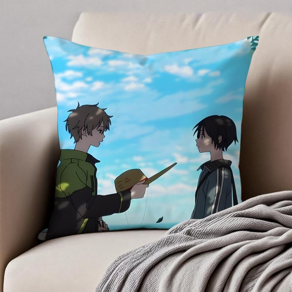 VVirtual Strangers Aesthetic Decor Cushion Cover Pillowcase Antidustmite Invisible Zipper Short Plush Sofa Cushion