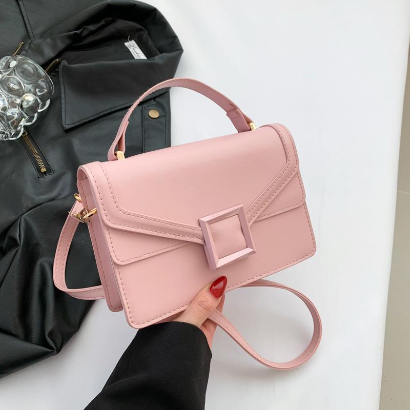 

Популярна цьогорічна маленька жіноча сумка 2024 року, нова повсякденна сумка через плече, модна вулична тенденція, маленька квадратна сумка рожевий