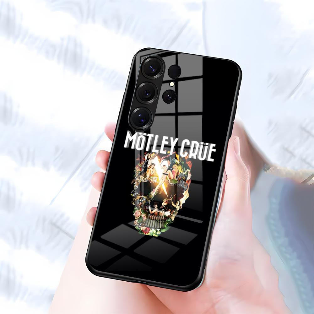M-MotleyS Rock C-CrueS Phone Case For Samsung S26 S25 S24 FE S23 S22 S21 Plus S20 Ultra Note20Ultra Black Glass Cover