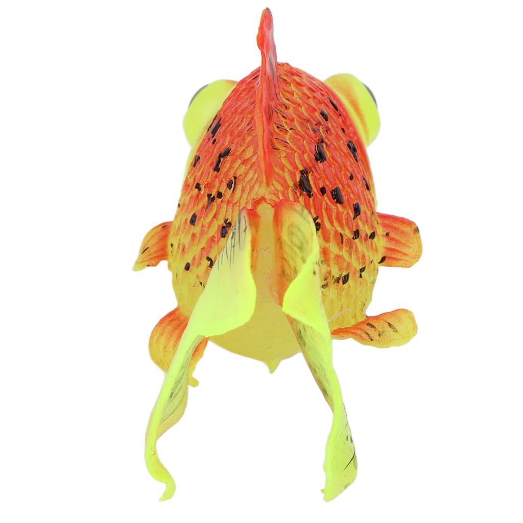 Aquarium-Simulation Goldfisch Leuchteffekt Silikon Künstlicher Fisch Schmuck für Fischglas Simulation Tier Dekoration