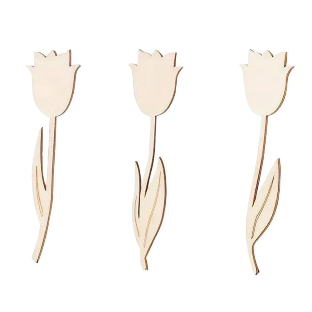 24pcs Blank Rose DIY Painting Crafts Unfinished Flower Graffiti Toys  Christmas Party Decoration